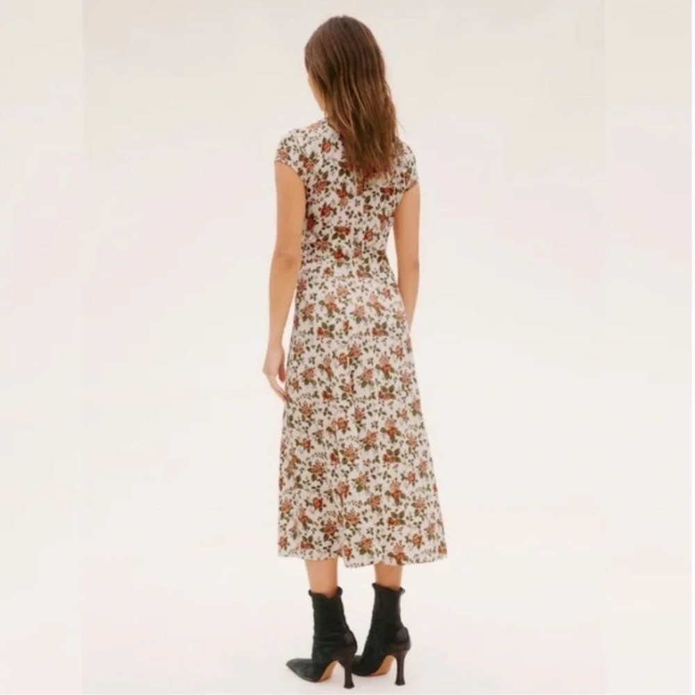 NWOT Reformation pastel chic Floral Midi Dress size 8 - Picture 7 of 11